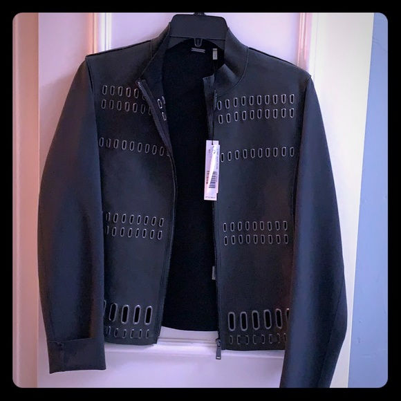 Elie Tahari Lamb Leather Jacket - Picture 1 of 5